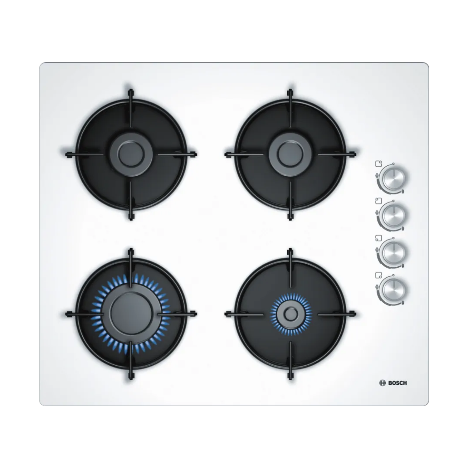 Bosch POP6C2B11O Beyaz Cam Ankastre Ocak