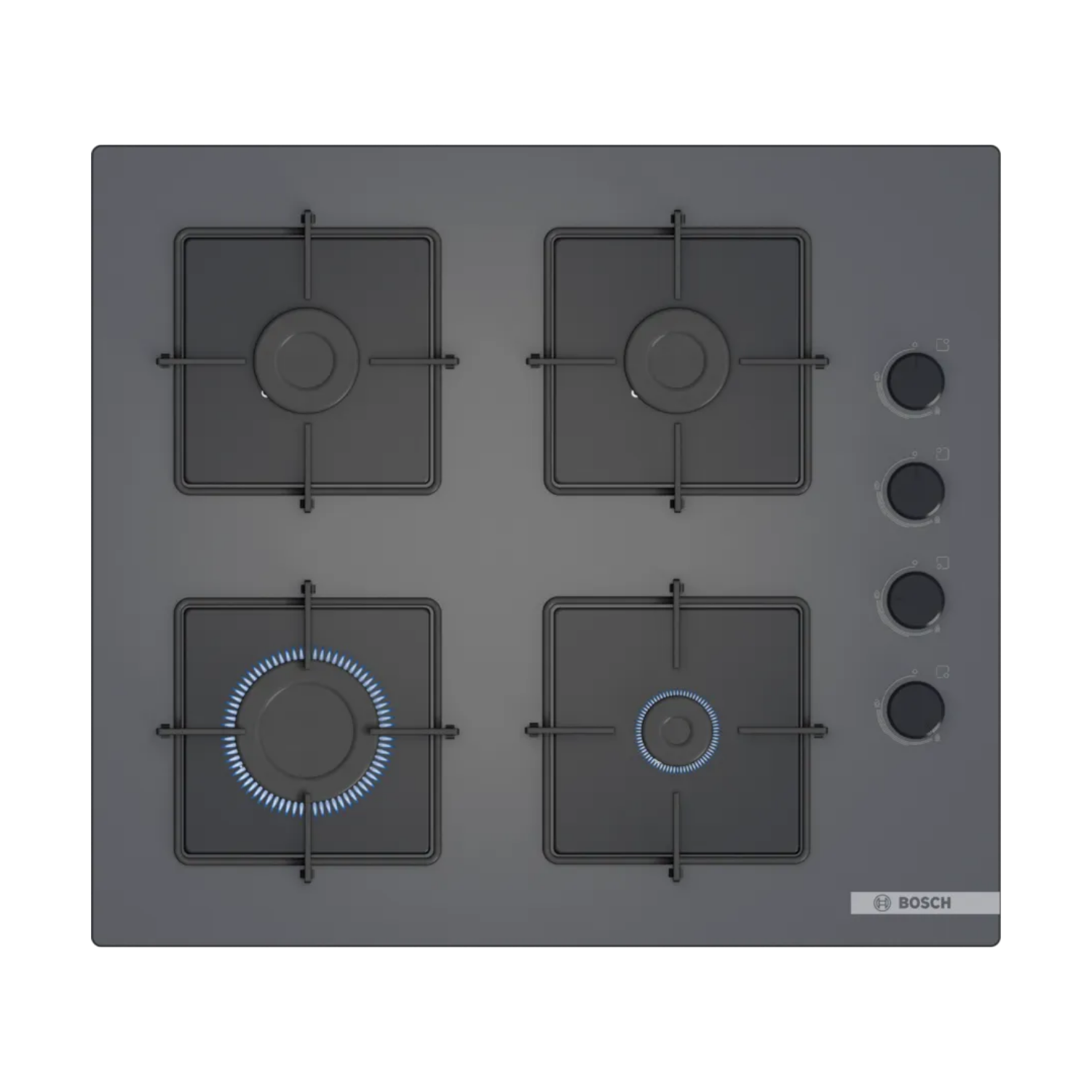 Bosch POP6C9P30O Cam Antrasit Gri Ankastre Ocak