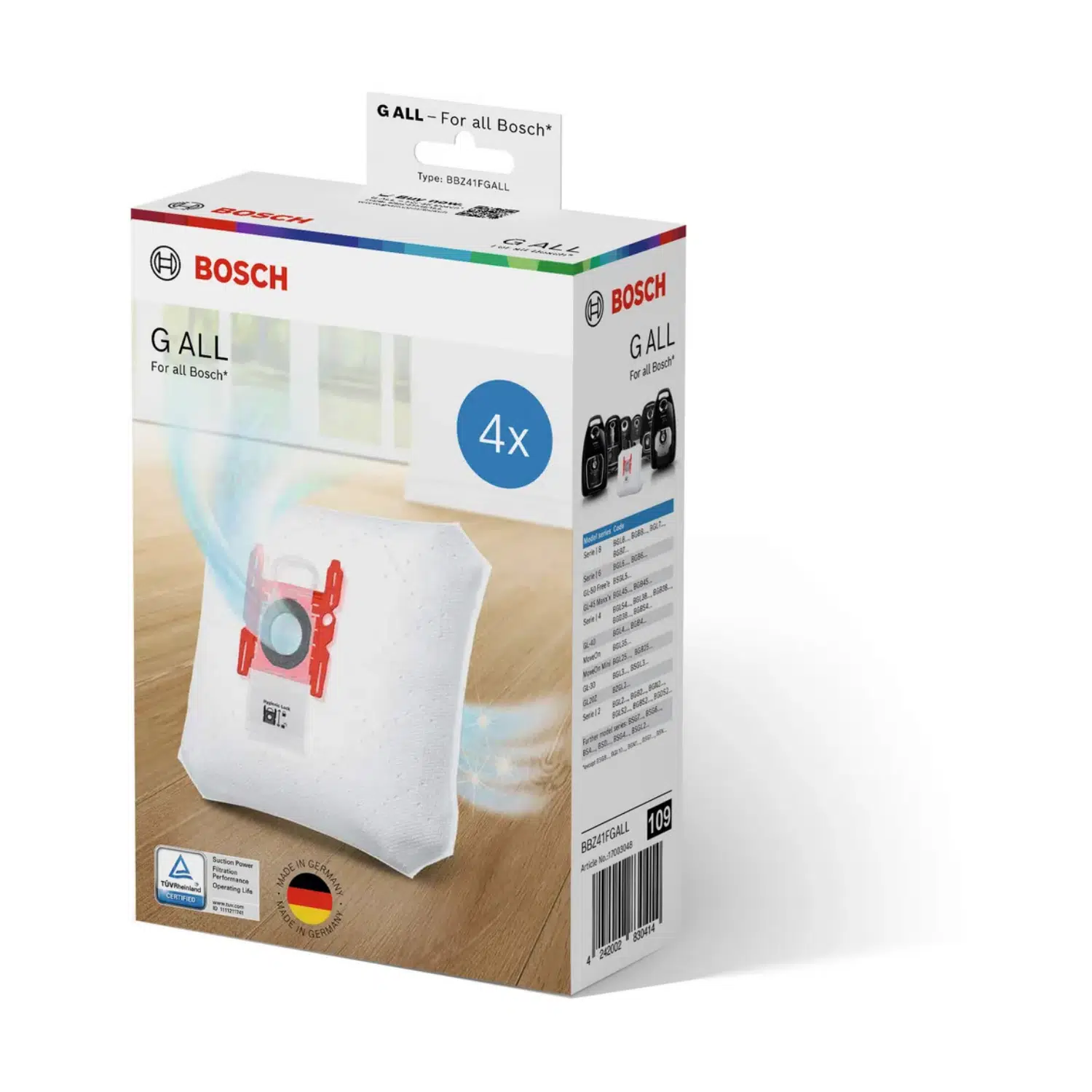 Bosch Type G ALL BBZ41FGALL 4 Adet Toz Torbası